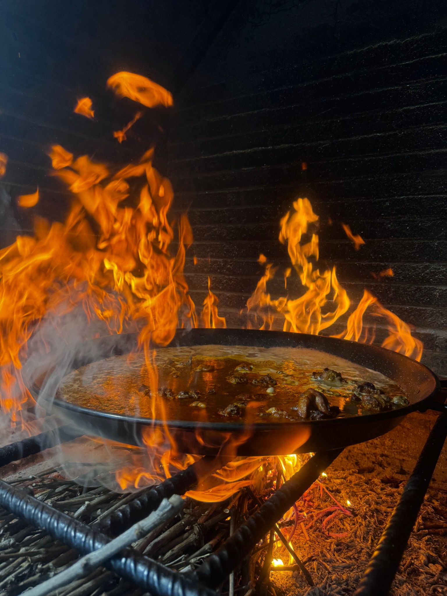 paella fuego